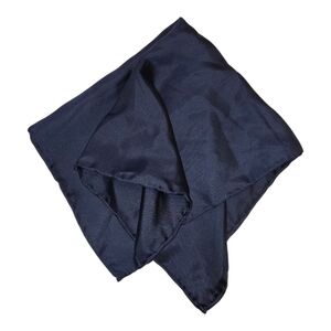 Jos. A Bank SILK Navy Blue Pocket Square Flaws